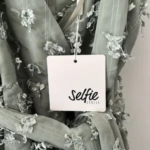 selfie leslie sage green dress Haven One-Shoulder Ruffle Accent Maxi Dress Sage main image 0
